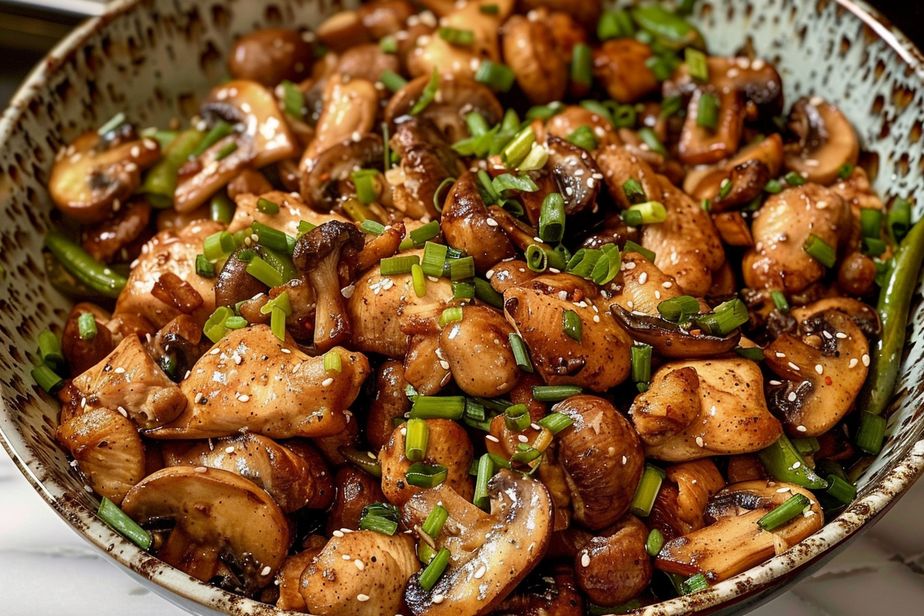 Chicken and Mushroom Stir-Fry - MiaRecipes
